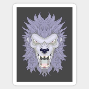 Blue Werewolf Sticker